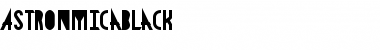 Download AstronmicaBlack Regular Font Title Preview