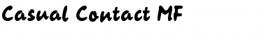 Download Casual Contact MF Regular Font Title Preview