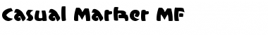 Download Casual Marker MF Regular Font Title Preview