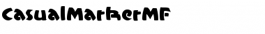 Download CasualMarkerMF Regular Font Title Preview