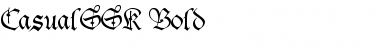 Download CasualSSK Bold Font Title Preview