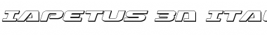 Download Iapetus 3D Italic Font