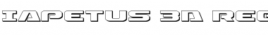 Download Iapetus 3D Regular Font