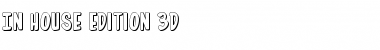 Download In-House Edition 3D Regular Font Title Preview