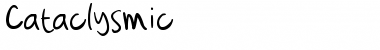 Download Cataclysmic Regular Font Title Preview