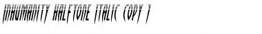 Download Inhumanity Halftone Italic Italic Font Title Preview