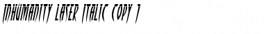Download Inhumanity Laser Italic Italic Font Title Preview
