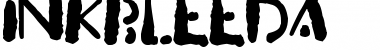 Download Inkbleeda Regular Font Title Preview