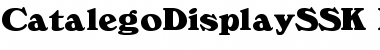 Download CatalegoDisplaySSK Regular Font Title Preview