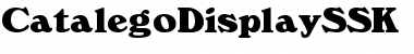 Download CatalegoDisplaySSK Regular Font Title Preview