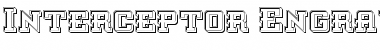 Download Interceptor Engraved Regular Font Title Preview