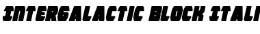 Download Intergalactic Block Italic Italic Font Title Preview