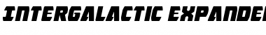 Download Intergalactic Expanded Italic Expanded Italic Font Title Preview