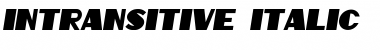 Download Intransitive Italic Font Title Preview