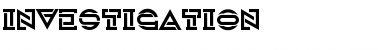 Download Investigation Regular Font Title Preview
