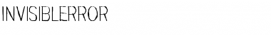 Download Invisiblerror Regular Font Title Preview
