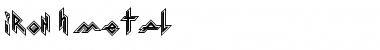 Download Iron H Metal Regular Font Title Preview