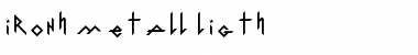Download IronH Metall Ligth Regular Font Title Preview