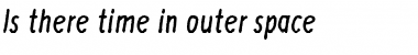 Download Is there time in outer space? Regular Font Title Preview