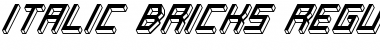 Download Italic Bricks Regular Font Title Preview