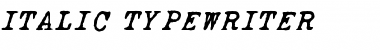 Download ITALIC TYPEWRITER Regular Font Title Preview