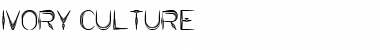 Download IVORY CULTURE Regular Font Title Preview