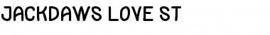 Download Jackdaws Love St Regular Font