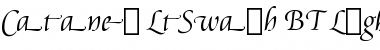 Download Cataneo LtSwash BT Light Swash Font Title Preview