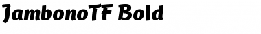 Download JambonoTF-Bold Bold Font
