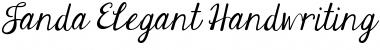 Download Janda Elegant Handwriting Regular Font