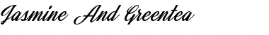 Download Jasmine And Greentea Regular Font Title Preview