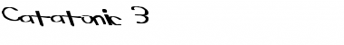 Download Catatonic 3 Bold Font Title Preview