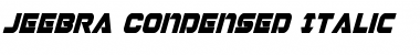 Download Jeebra Condensed Italic Font