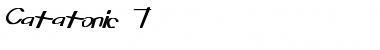 Download Catatonic 7 Bold Italic Font Title Preview