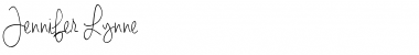 Download Jennifer Lynne Regular Font Title Preview