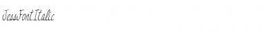 Download JessFont Italic Font Title Preview