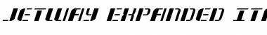 Download Jetway Expanded Italic Expanded Italic Font Title Preview