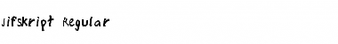Download JifSkript Regular Font Title Preview