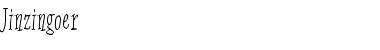 Download Jinzingoer Regular Font Title Preview