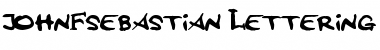 Download johnFsebastian Lettering Regular Font Title Preview