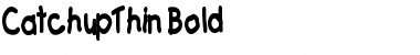 Download CatchupThin Bold Font Title Preview