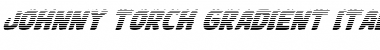 Download Johnny Torch Gradient Italic Italic Font Title Preview