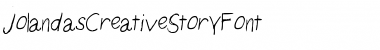 Download JolandasCreativeStoryFont Medium Font Title Preview