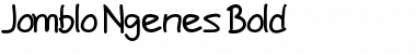 Download Jomblo Ngenes Bold Font Title Preview