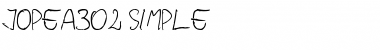Download jopea302 Simple Regular Font Title Preview