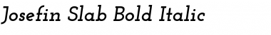 Download Josefin Slab Bold Italic Font Title Preview