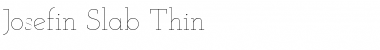 Download Josefin Slab Thin Font Title Preview