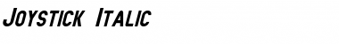 Download Joystick Italic Font Title Preview