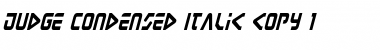 Download Judge Condensed Italic Condensed Italic Font Title Preview