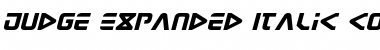 Download Judge Expanded Italic Expanded Italic Font Title Preview